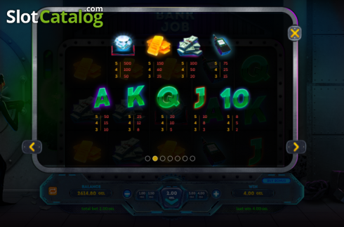 Οθόνη7. Bank Job (Smartsoft Gaming) Κουλοχέρης