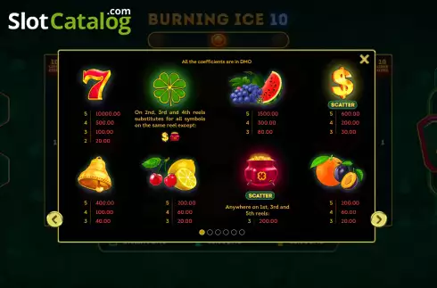 Οθόνη8. Burning Ice 10 Κουλοχέρης