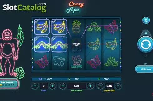 Οθόνη4. Crazy Ape Κουλοχέρης