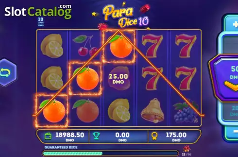 Οθόνη4. Para Dice 10 Κουλοχέρης 