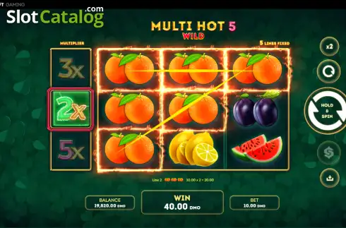 Οθόνη3. Multi Hot 5 Wild Κουλοχέρης 
