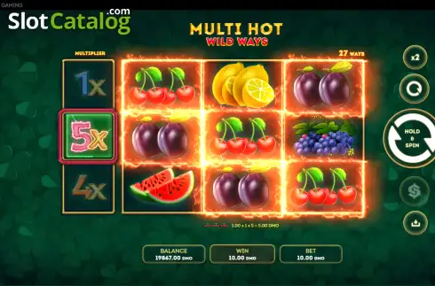 Οθόνη3. Multi Hot Wild Ways Κουλοχέρης 