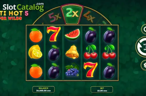 Οθόνη2. Multi Hot 5 Super Wilds Κουλοχέρης