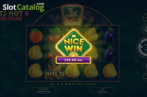 Οθόνη3. Multi Hot 5 Super Wilds Κουλοχέρης
