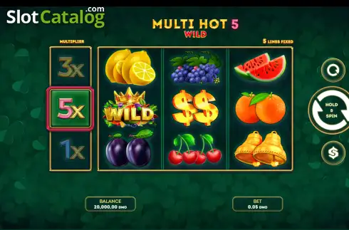 Οθόνη2. Multi Hot 5 Burn Wilds Κουλοχέρης