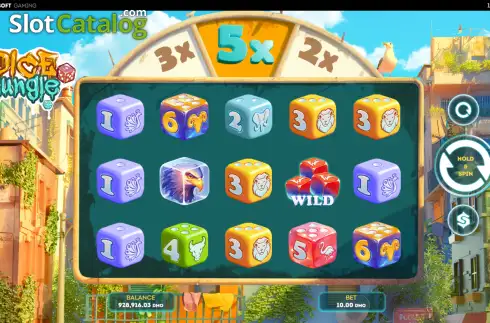 Οθόνη2. Dice Jungle Κουλοχέρης