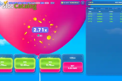 Οθόνη3. BalloonX (Smartsoft Gaming) Κουλοχέρης 