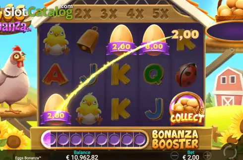 Οθόνη4. Eggs Bonanza Κουλοχέρης 