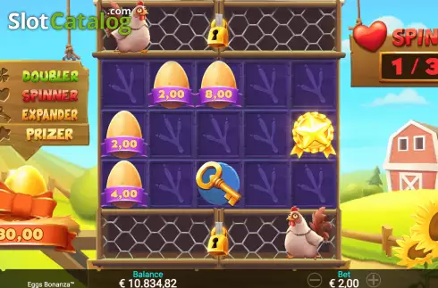 Οθόνη7. Eggs Bonanza Κουλοχέρης 
