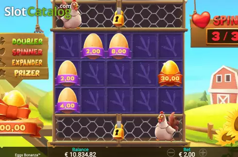 Οθόνη8. Eggs Bonanza Κουλοχέρης 