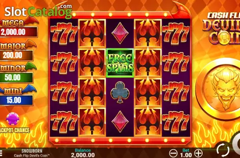 Οθόνη3. Cash Flip Devil's Coin Κουλοχέρης