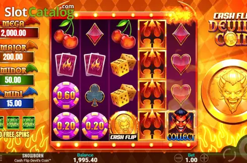 Οθόνη5. Cash Flip Devil's Coin Κουλοχέρης