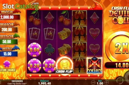 Οθόνη6. Cash Flip Devil's Coin Κουλοχέρης