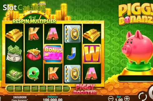 Οθόνη2. Piggy Bonanza (Snowborn Games) Κουλοχέρης