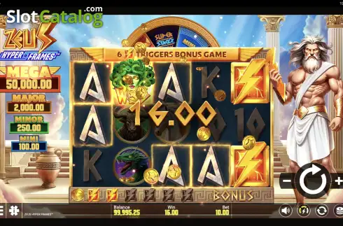Οθόνη3. Zeus Hyper Frames Κουλοχέρης