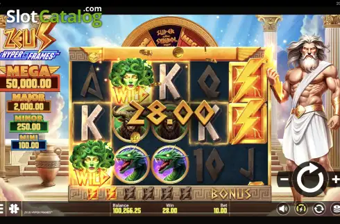 Οθόνη4. Zeus Hyper Frames Κουλοχέρης