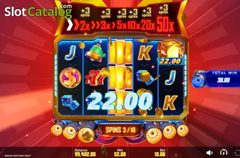 Οθόνη3. Massive Gold Power Staxx Κουλοχέρης