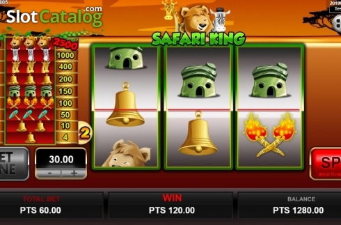 Οθόνη3. Safari King (Spadegaming) Κουλοχέρης