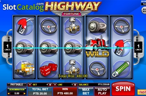 Οθόνη3. Highway Fortune Κουλοχέρης