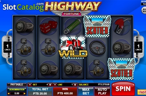 Οθόνη5. Highway Fortune Κουλοχέρης