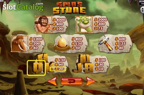 Οθόνη4. Spins Stone Κουλοχέρης
