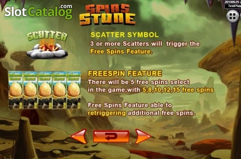 Οθόνη6. Spins Stone Κουλοχέρης
