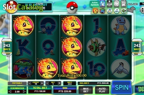 Οθόνη3. Pocket Mon Go Κουλοχέρης 
