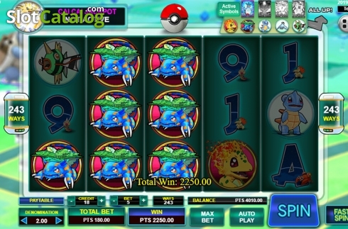 Οθόνη4. Pocket Mon Go Κουλοχέρης 