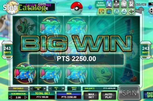 Οθόνη5. Pocket Mon Go Κουλοχέρης 