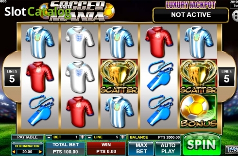 Οθόνη2. Soccer Mania (Spadegaming) Κουλοχέρης