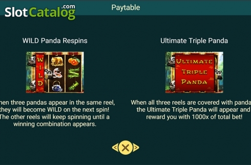 Οθόνη5. Triple Panda Κουλοχέρης