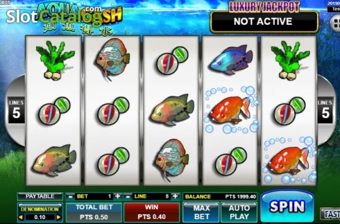 Οθόνη3. Aqua Cash (Spadegaming) Κουλοχέρης