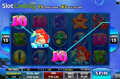 Οθόνη3. Mermaid (Spadegaming) Κουλοχέρης