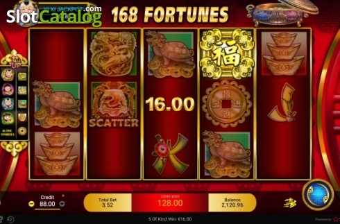 Οθόνη3. 168 Fortunes Κουλοχέρης