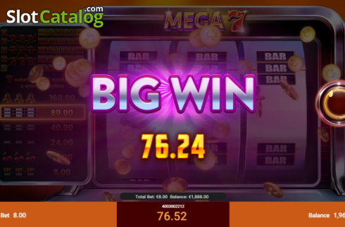 Οθόνη4. Mega 7 (Spadegaming) Κουλοχέρης