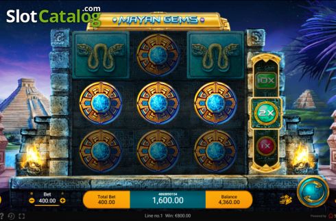 Οθόνη4. Mayan Gems Κουλοχέρης