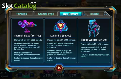 Οθόνη7. Alien Hunter (Spadegaming) Κουλοχέρης