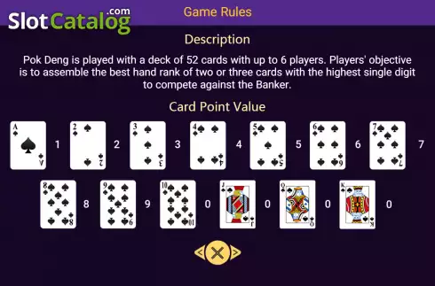 Οθόνη5. Pok Deng (Spadegaming) Κουλοχέρης