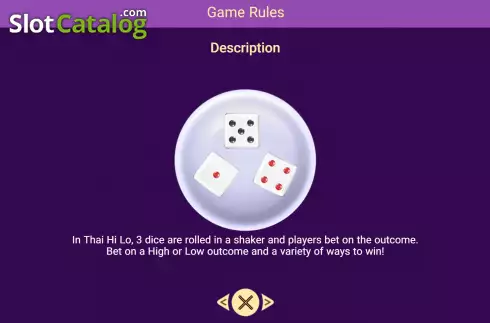 Οθόνη7. Thai Hi Lo (Spadegaming) Κουλοχέρης