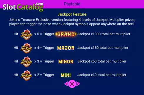 Οθόνη6. Joker's Treasure Exclusive Κουλοχέρης