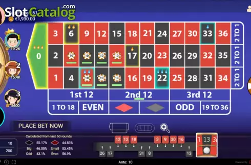 Οθόνη4. Roulette (Spadegaming) Κουλοχέρης