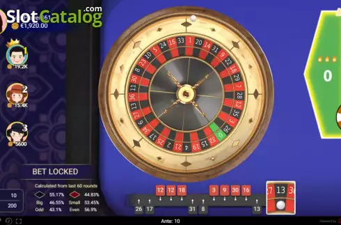 Οθόνη5. Roulette (Spadegaming) Κουλοχέρης