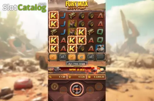 Οθόνη4. Fury Max Lucky Road Κουλοχέρης
