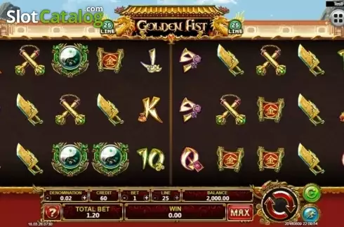 Οθόνη2. Golden Fist Κουλοχέρης