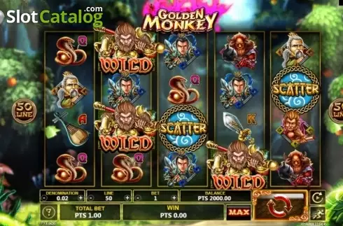 Οθόνη2. Golden Monkey (Spadegaming) Κουλοχέρης