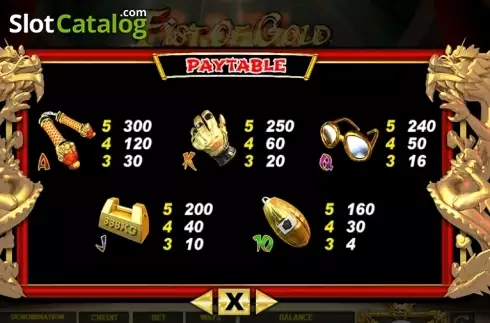 Οθόνη7. Fist of Gold Κουλοχέρης