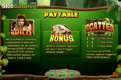 Οθόνη4. Jungle King (Spadegaming) Κουλοχέρης
