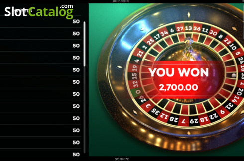 Οθόνη6. European Roulette (Spearhead Studios) Κουλοχέρης