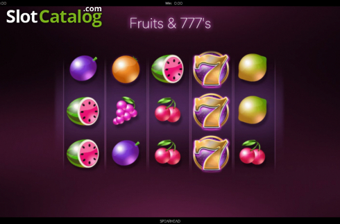 Οθόνη2. Fruits And Sevens (Spearhead Studios) Κουλοχέρης