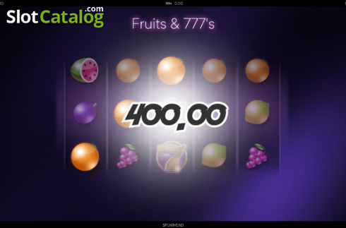 Οθόνη3. Fruits And Sevens (Spearhead Studios) Κουλοχέρης